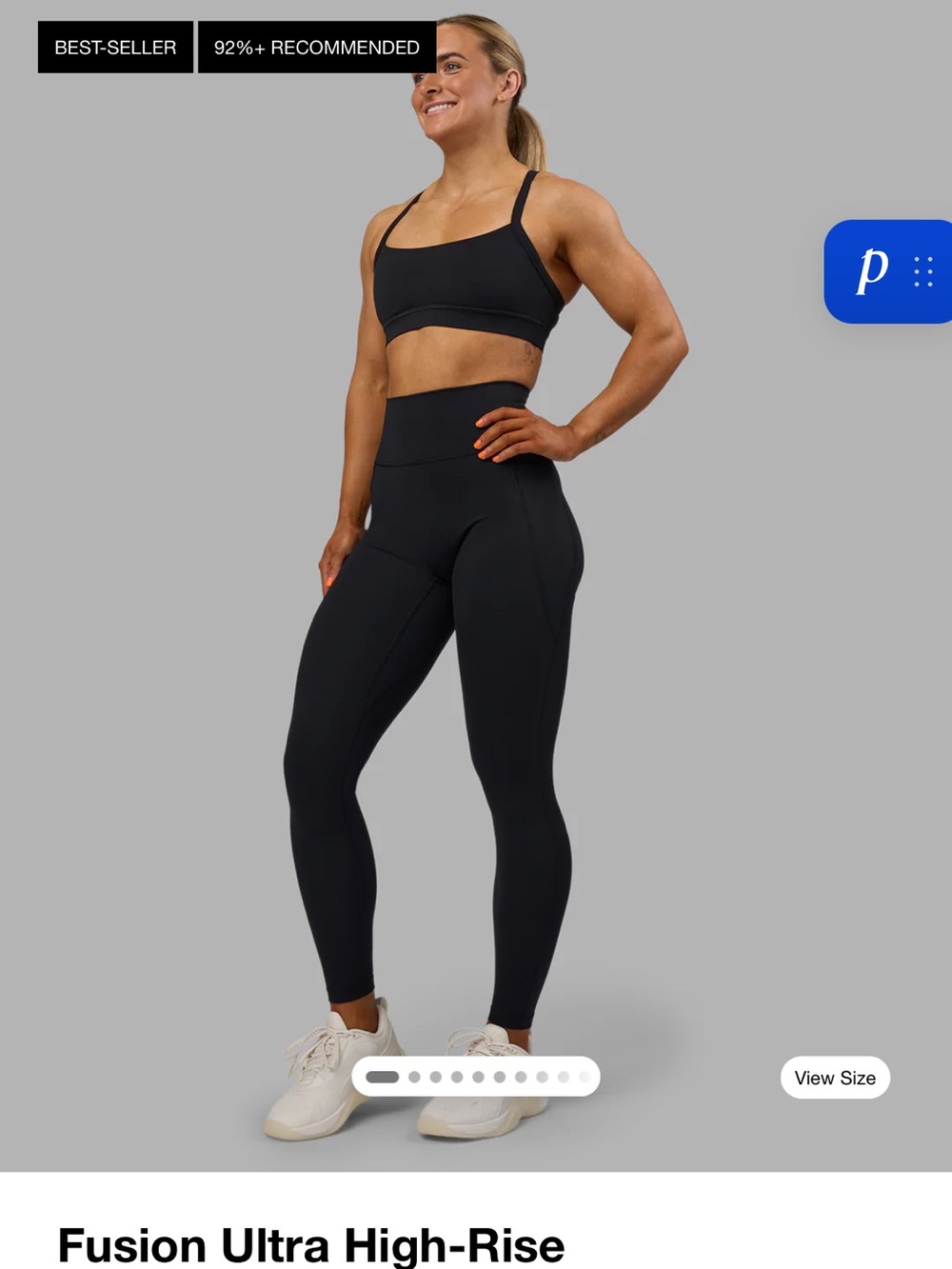 LSKD Fusion High-Rise Women's Leggings - black - small - Picture 2 of 5